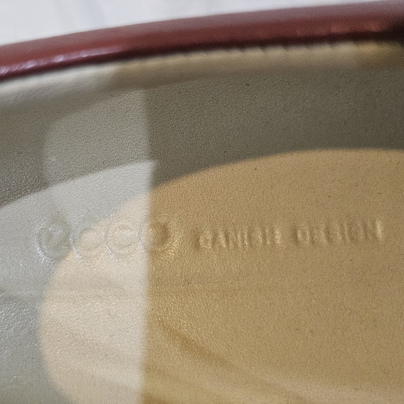 ECCO Soft 9 Brick Red Leather Lace up Sneakers Danish Design - Picture 4 of 7